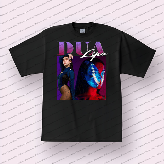 Dua Lipa Distressed Graphic Tee