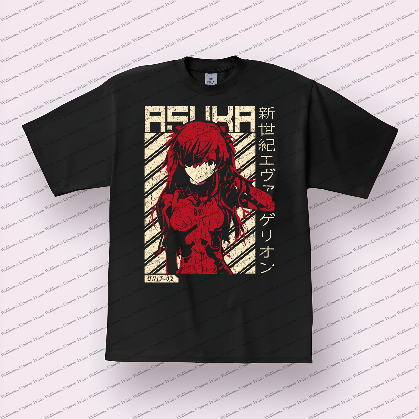 Evangelion Distressed Design Graphic Tee