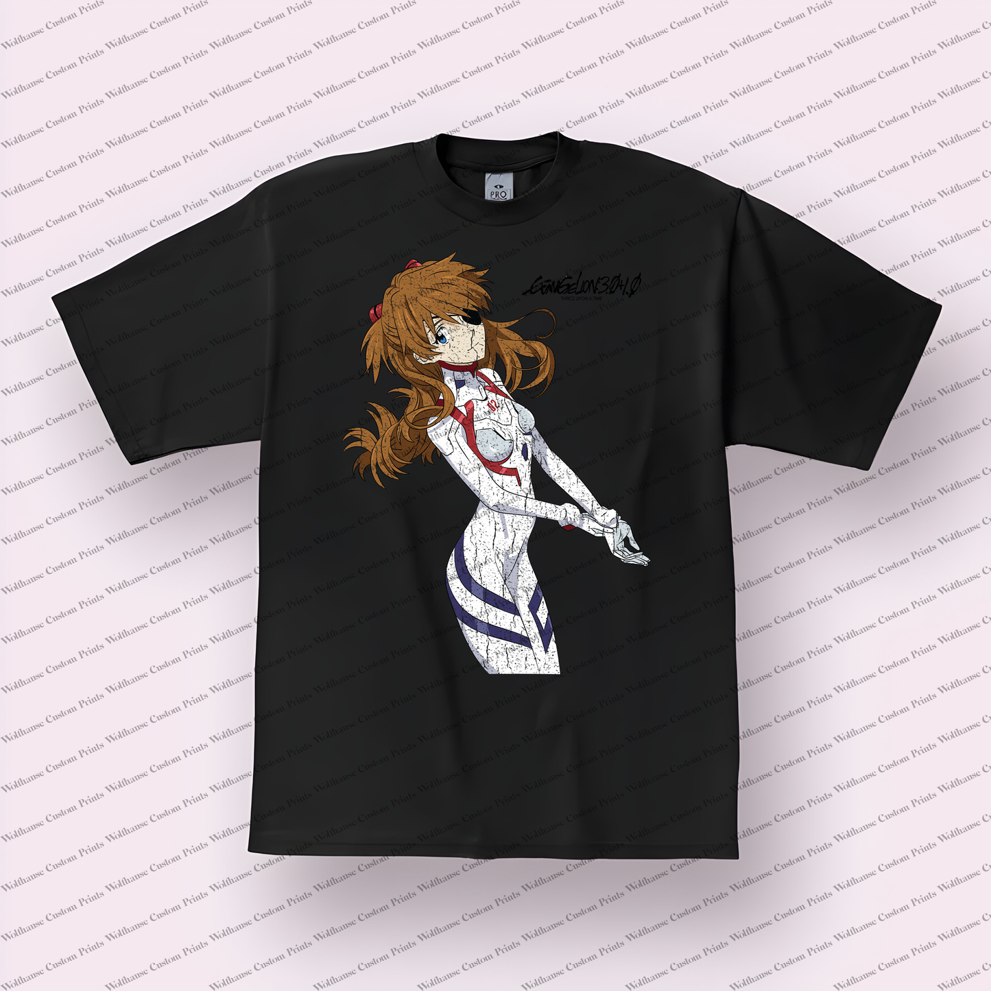 Evangelion Distressed Design Graphic Tee