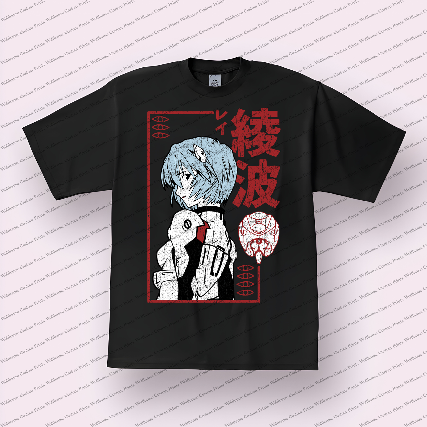 Evangelion Distressed Design Graphic Tee