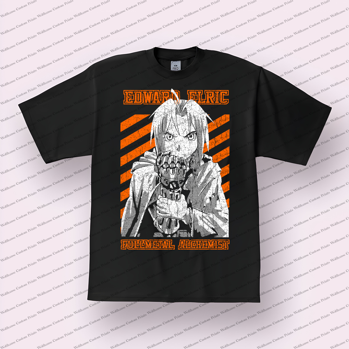 Full Metal Alchamist Distressed Design Graphic Tee