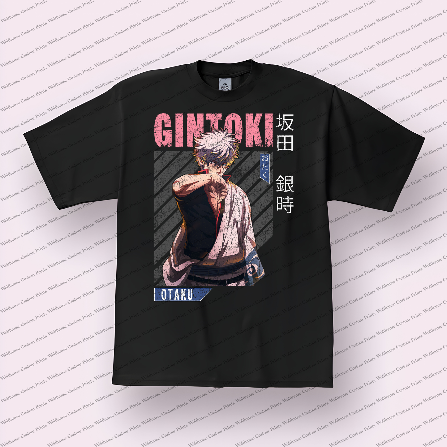Gin-Tama Distressed Design Graphic Tee