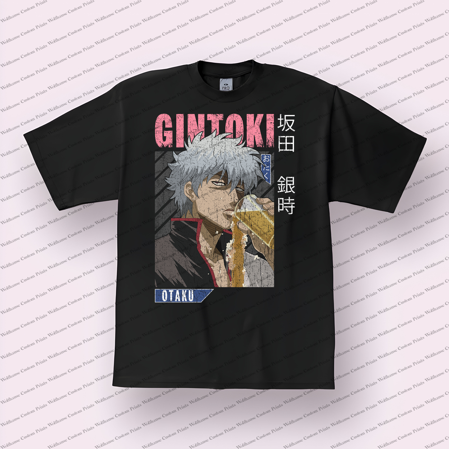 Gin-Tama Distressed Design Graphic Tee