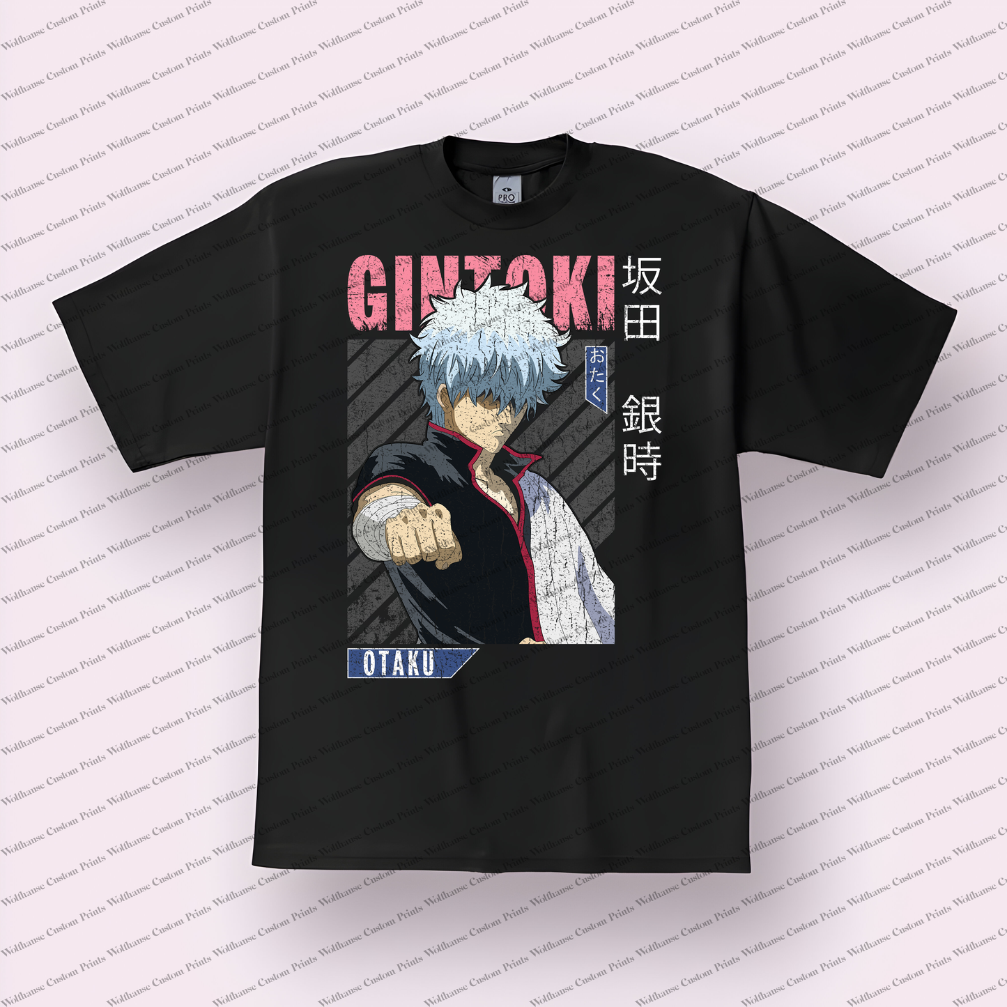Gin-Tama Distressed Design Graphic Tee