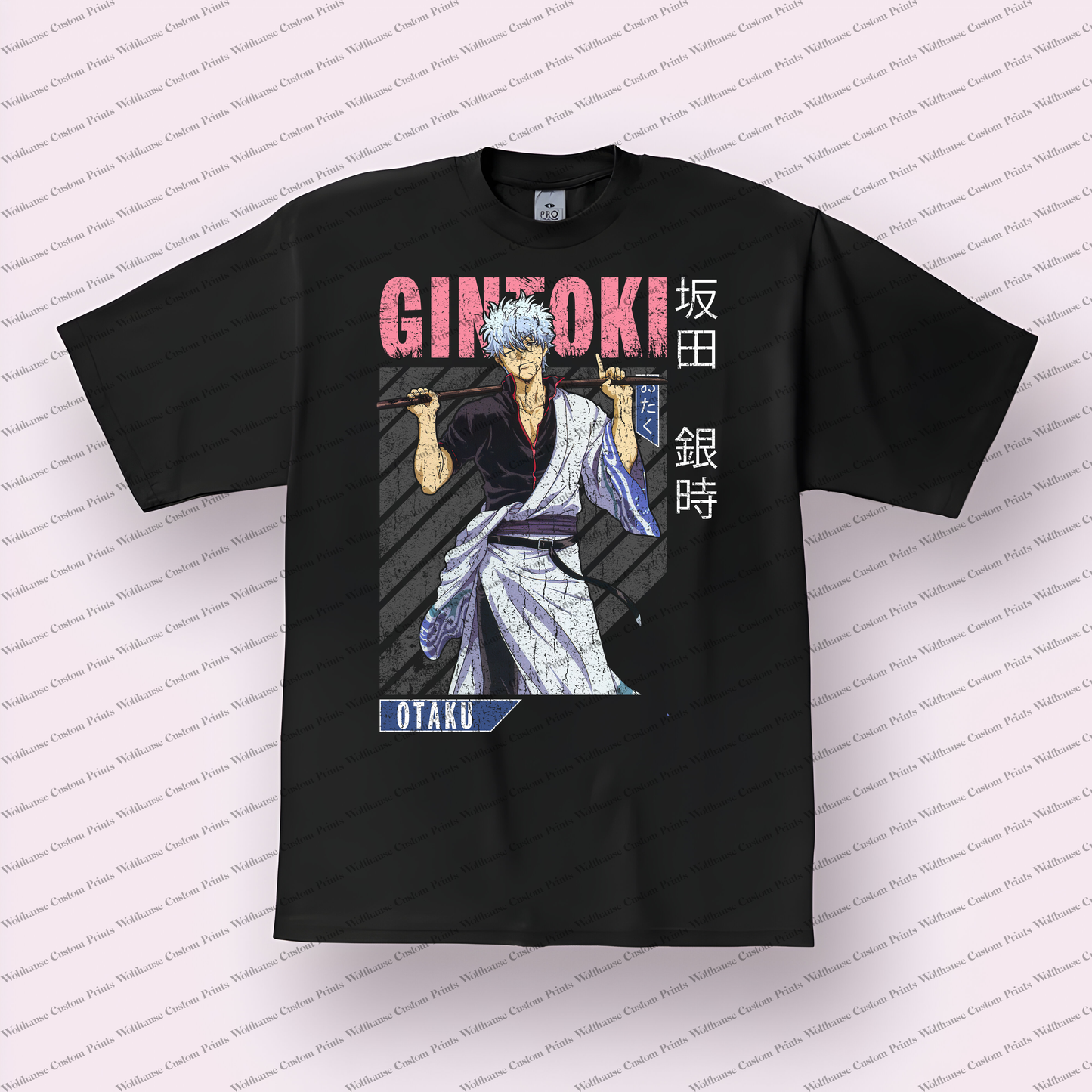 Gin-Tama Distressed Design Graphic Tee