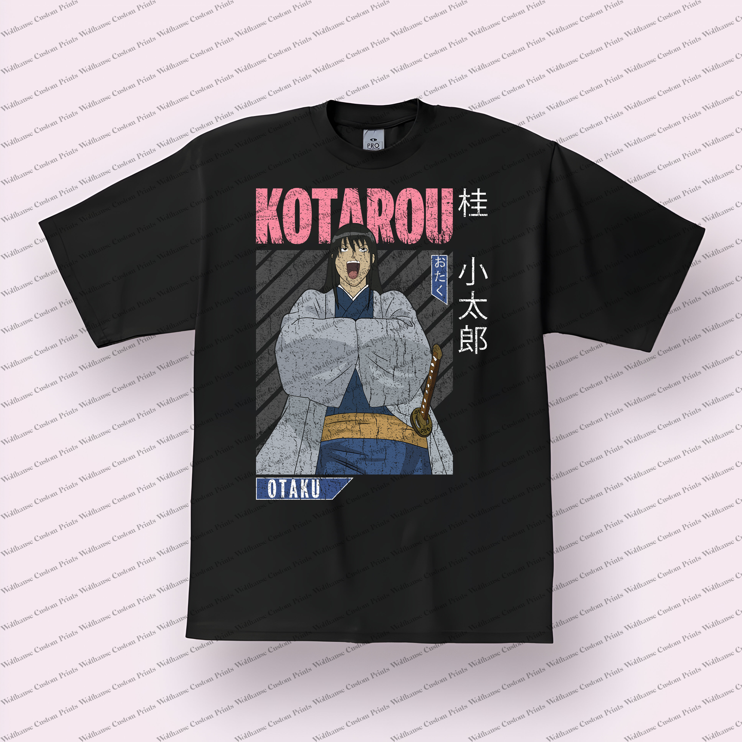 Gin-Tama Distressed Design Graphic Tee