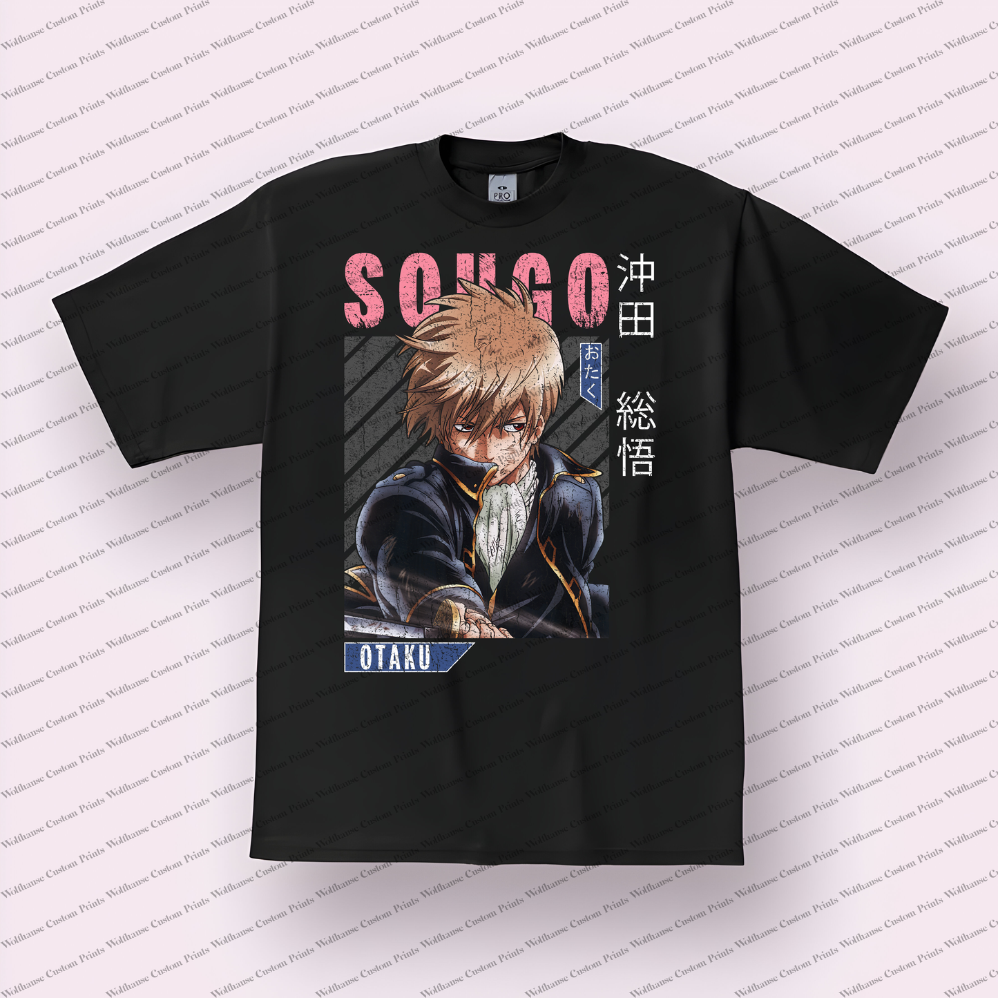 Gin-Tama Distressed Design Graphic Tee