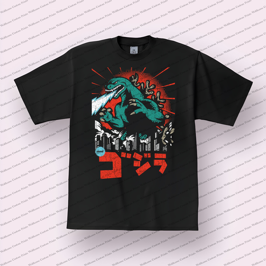 Godzilla Distressed Design Graphic Tee