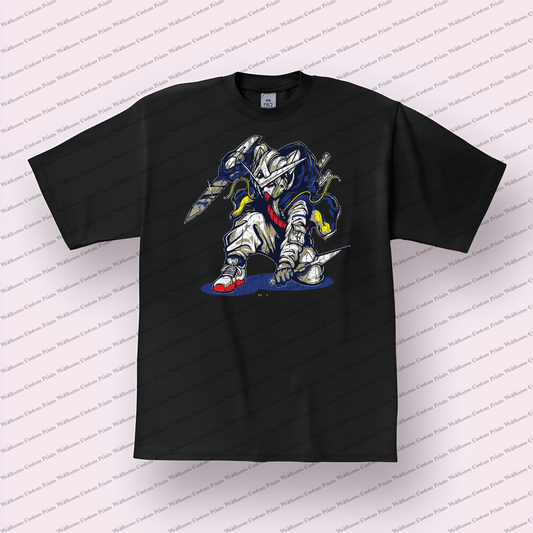 Gundam Distressed Design Graphic Tee