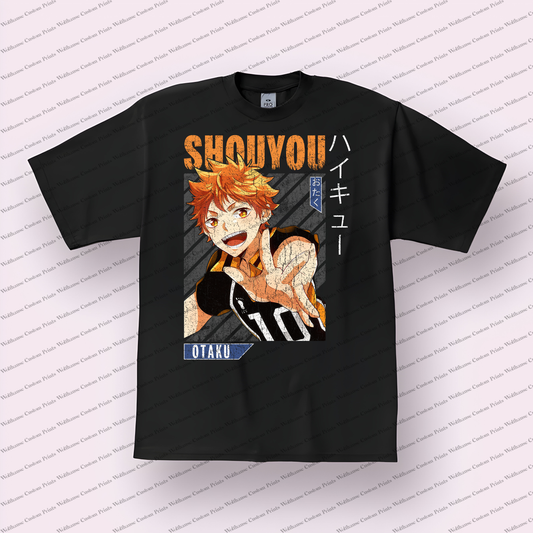 Haikyuu Distressed Design Graphic Tee