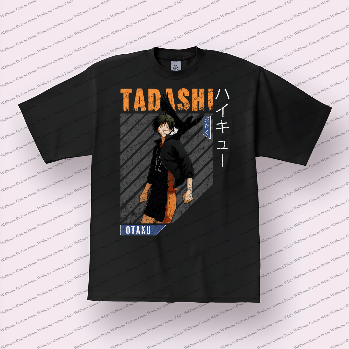 Haikyuu Distressed Design Graphic Tee