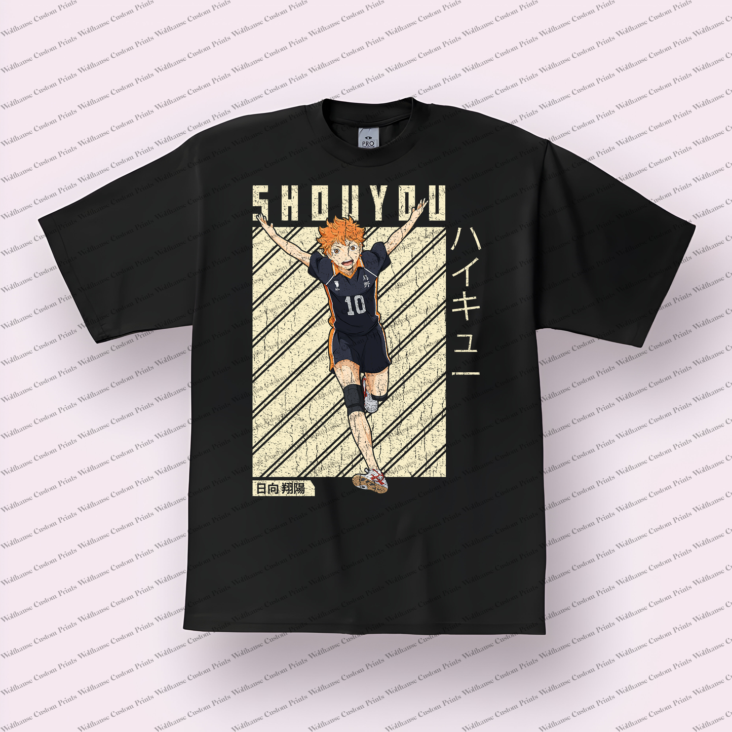Haikyuu Distressed Design Graphic Tee