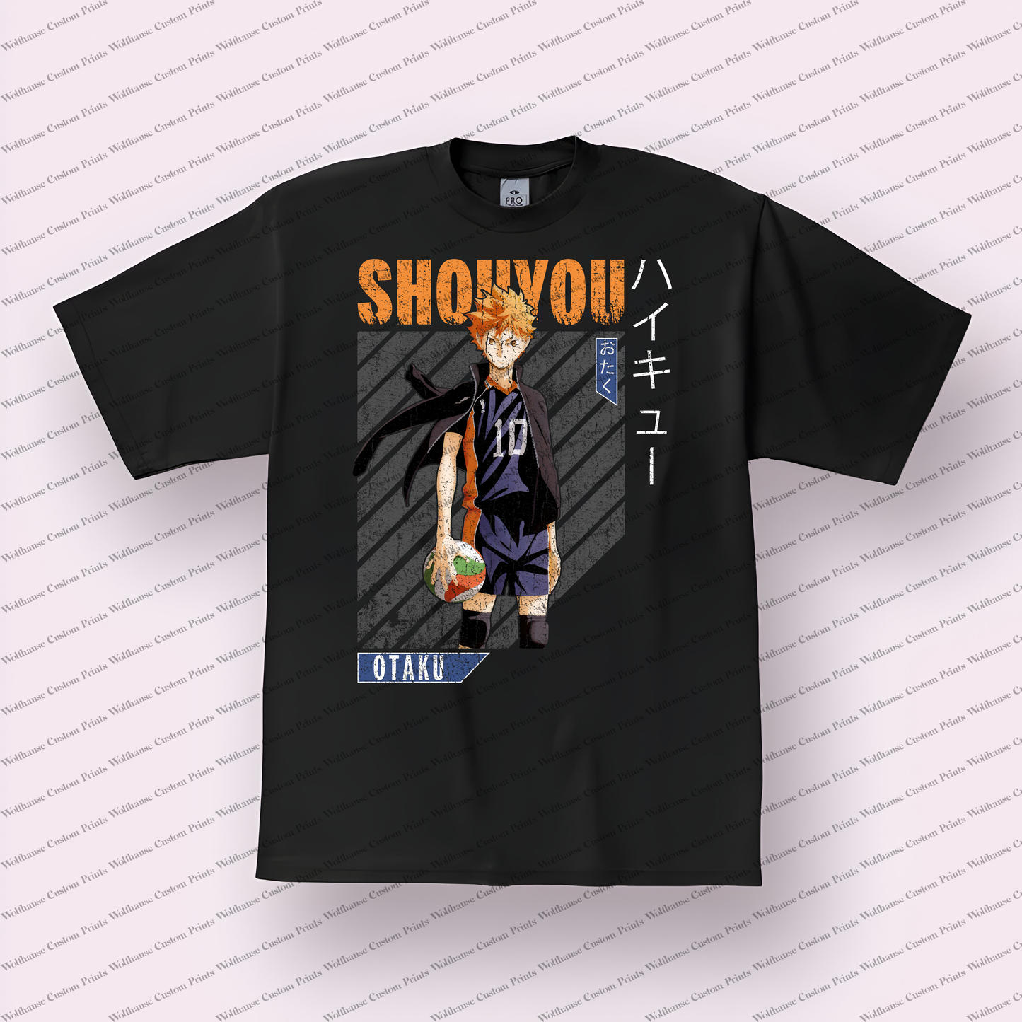 Haikyuu Distressed Design Graphic Tee