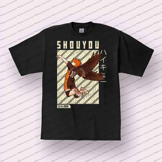 Haikyuu Distressed Design Graphic Tee