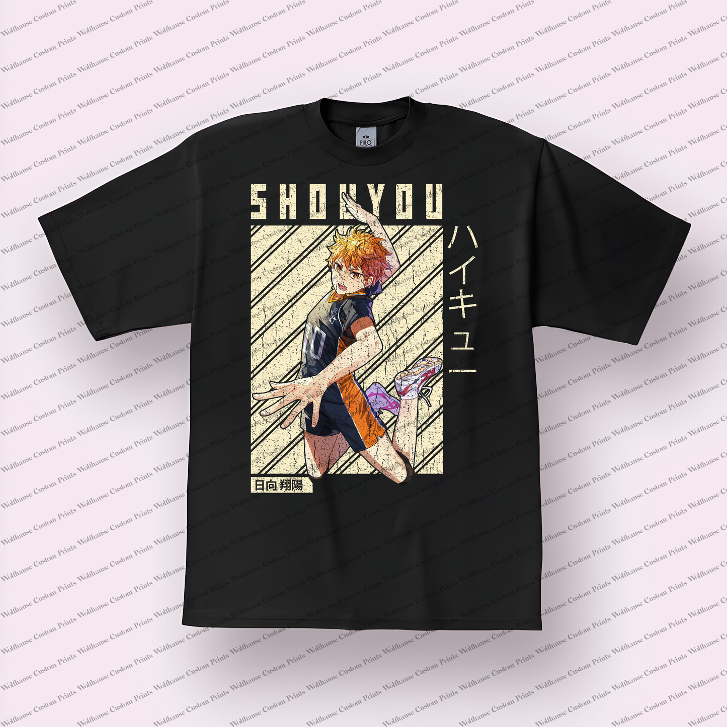 Haikyuu Distressed Design Graphic Tee