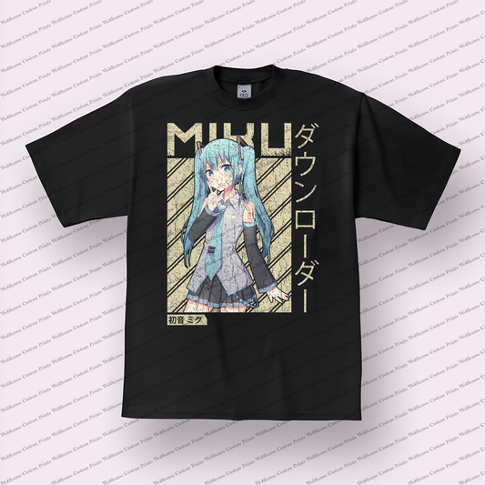 Hatsune Miku Distressed Design Graphic Tee