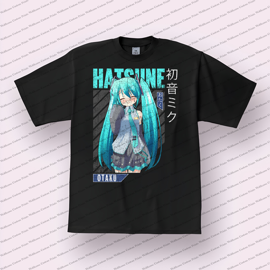 Hatsune Miku Distressed Design Graphic Tee