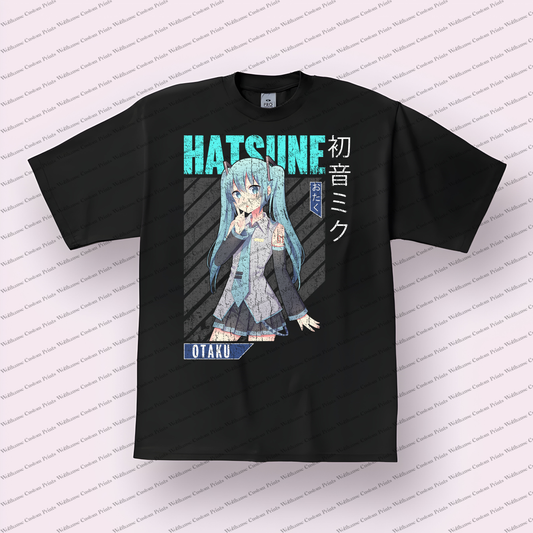 Hatsune Miku Distressed Design Graphic Tee