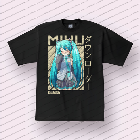 Hatsune Miku Distressed Design Graphic Tee