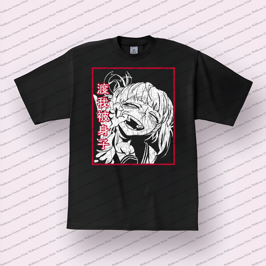 Hentai Distressed Design Graphic Tee
