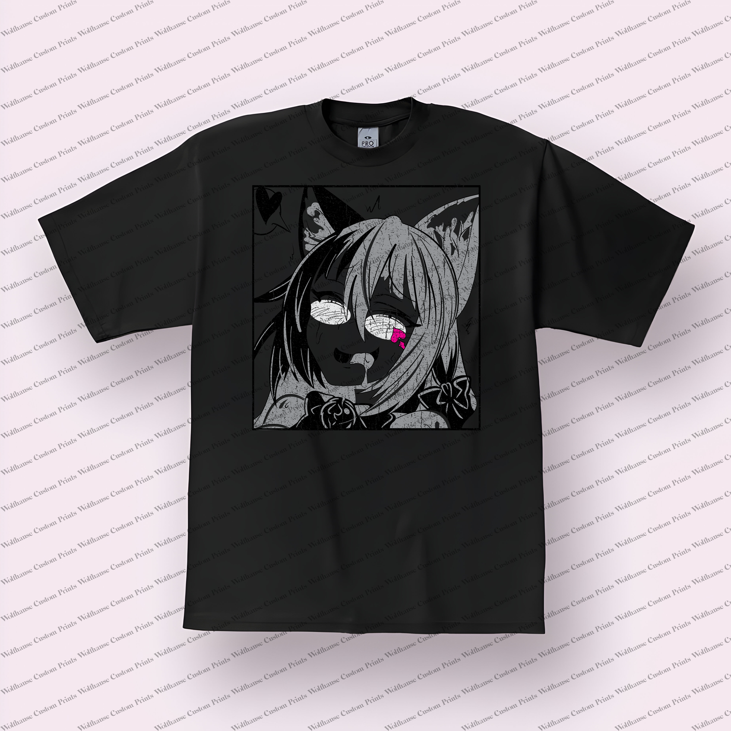 Hentai Distressed Design Graphic Tee