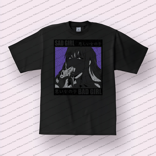 Hentai Distressed Design Graphic Tee