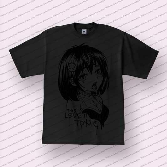 Hentai Distressed Design Graphic Tee