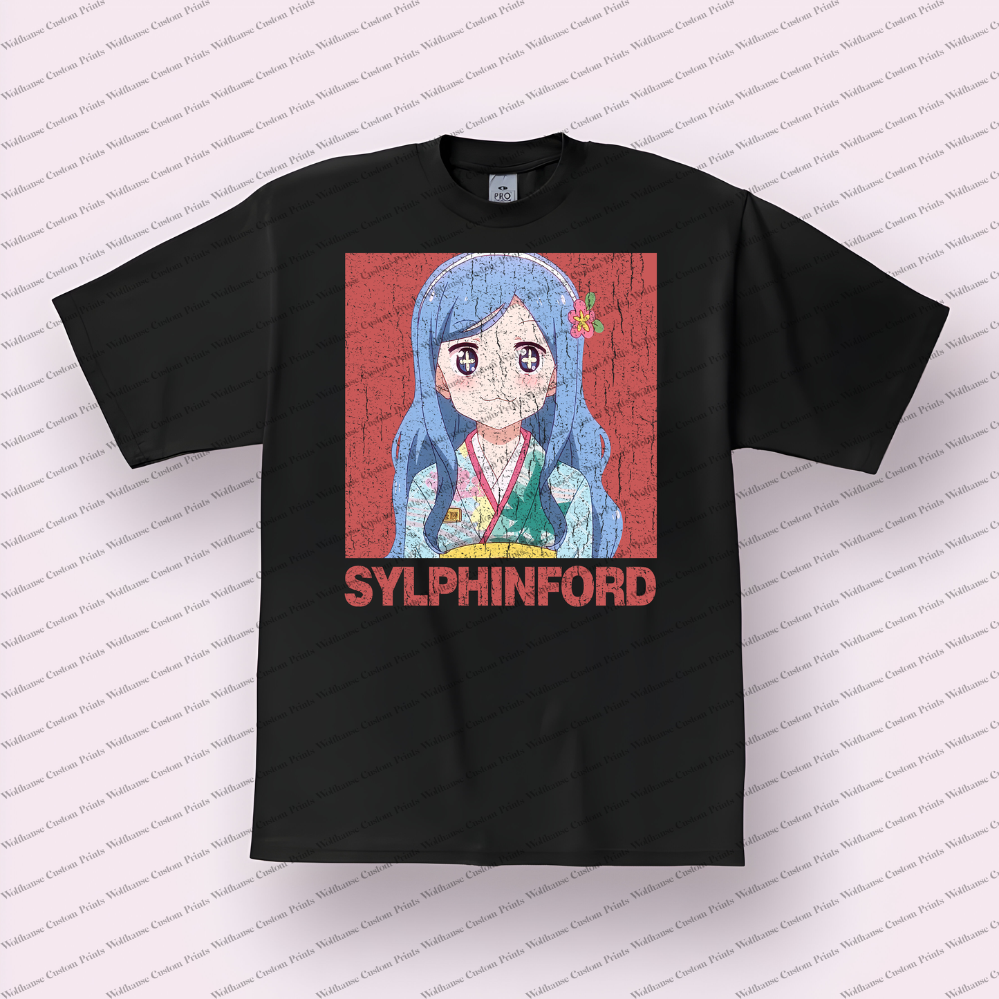 Himouto Distressed Design Graphic Tee