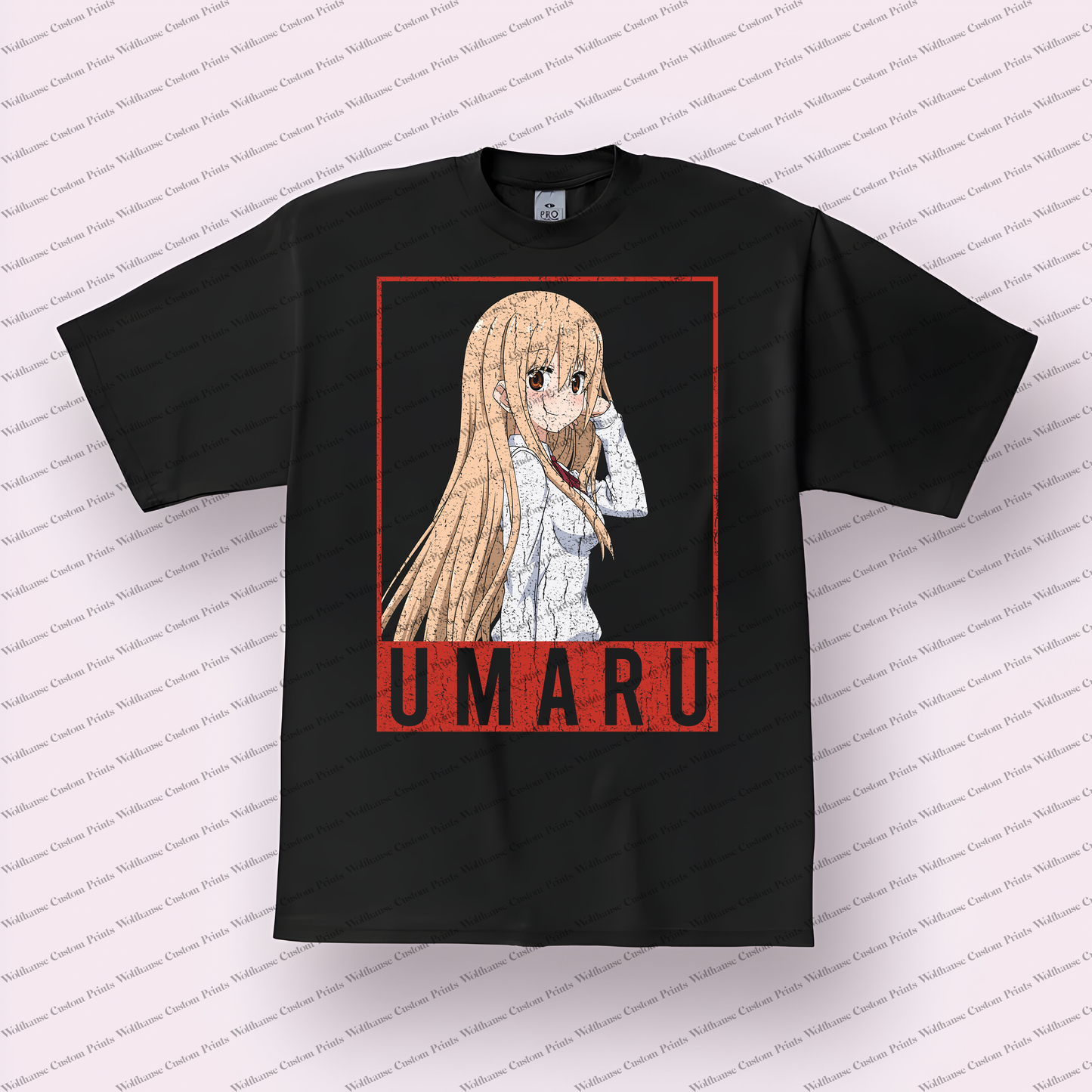 Himouto Distressed Design Graphic Tee