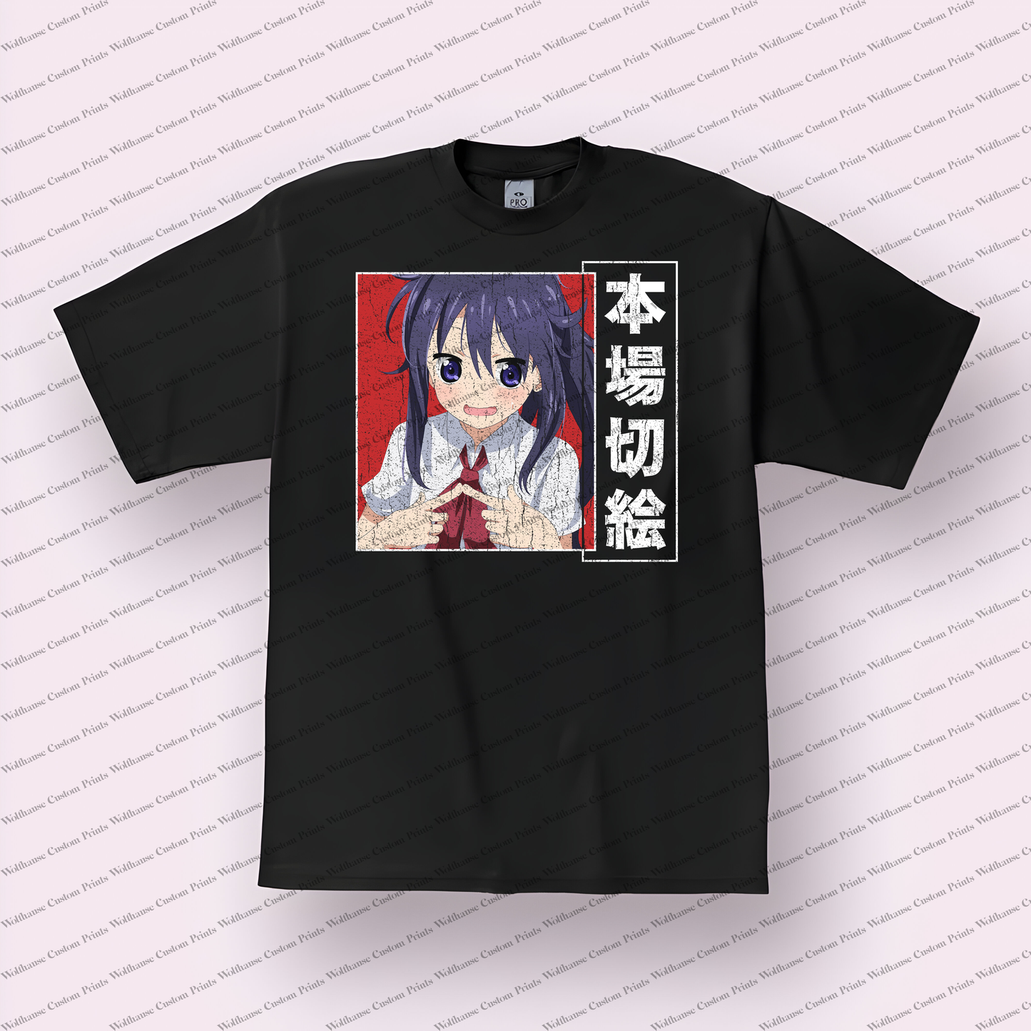 Himouto Distressed Design Graphic Tee