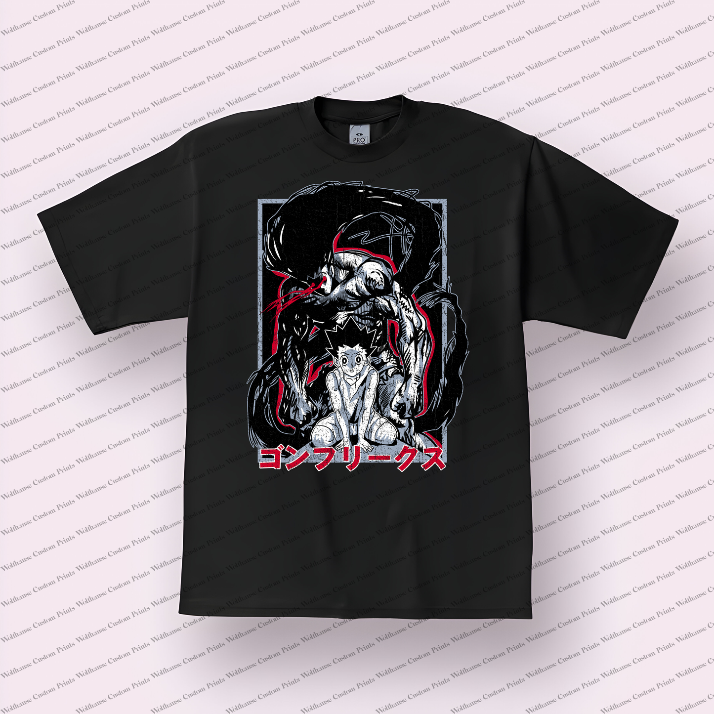Hunter x Hunter Distressed Design Graphic Tee
