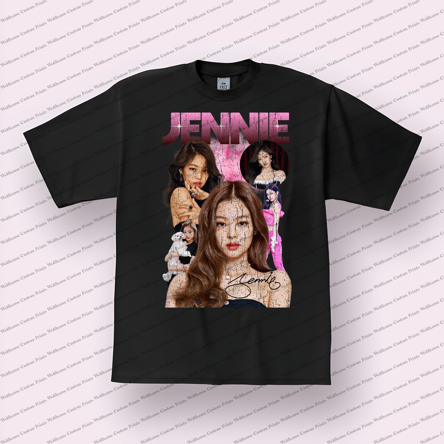 Jennie Kim Distressed Graphic Tee