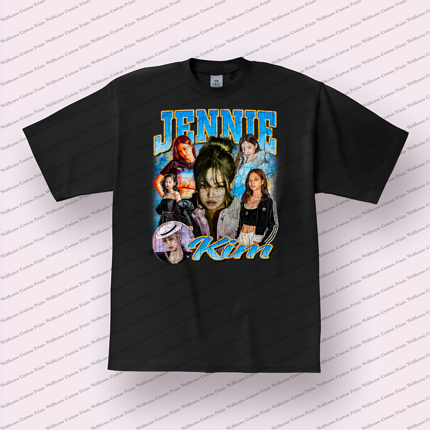 Jennie Kim Distressed Graphic Tee