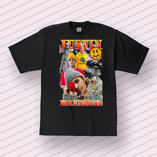 Justin Beiber Distressed Graphic Tee
