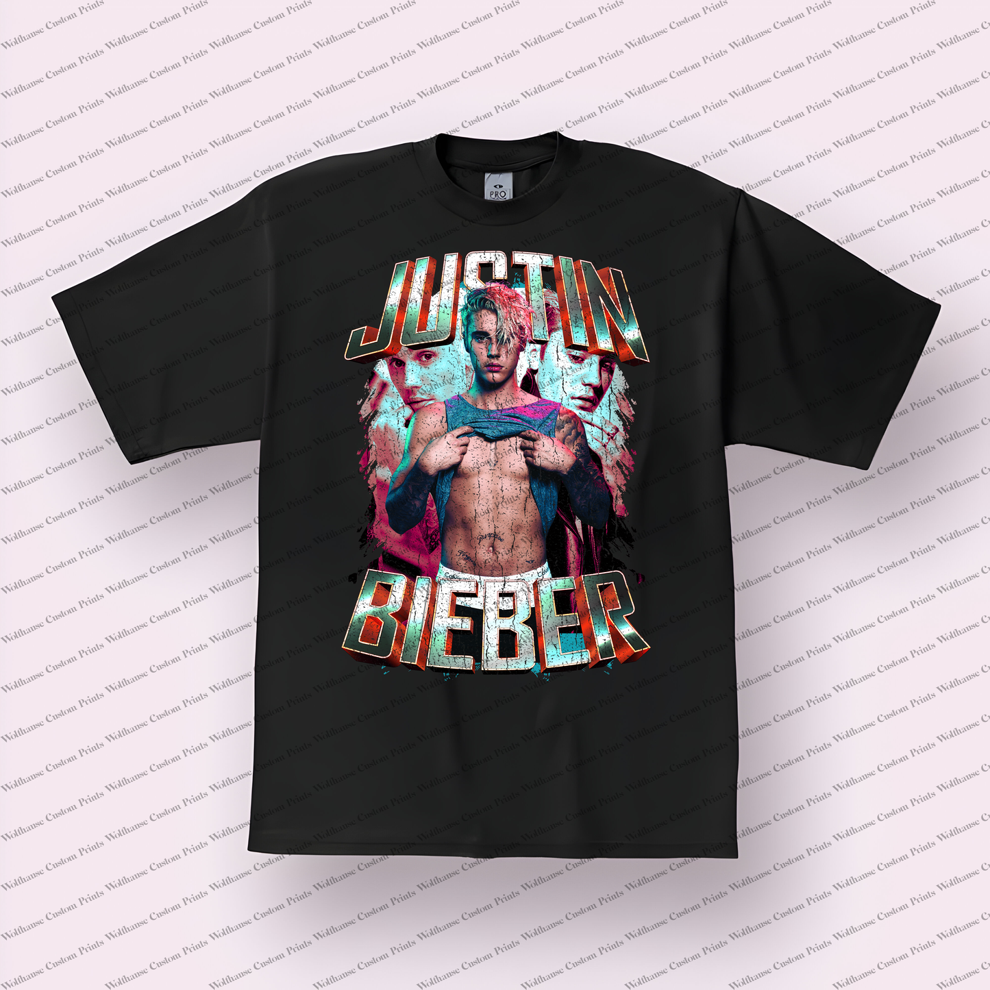 Justin Beiber Distressed Graphic Tee