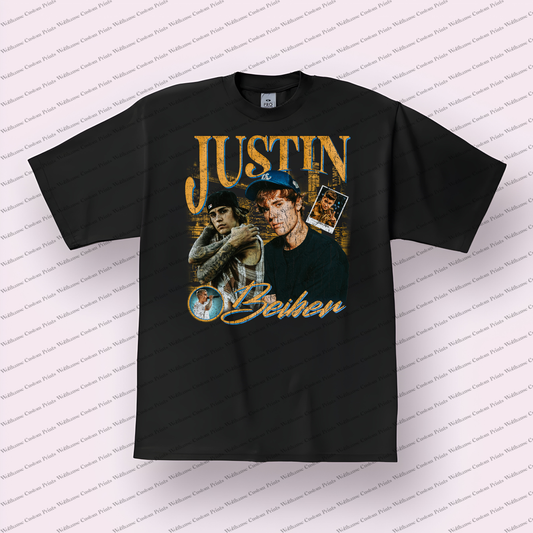 Justin Beiber Distressed Graphic Tee