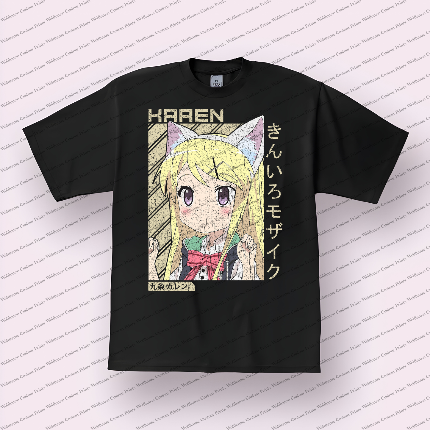 KINMOZA Distressed Design Graphic Tee
