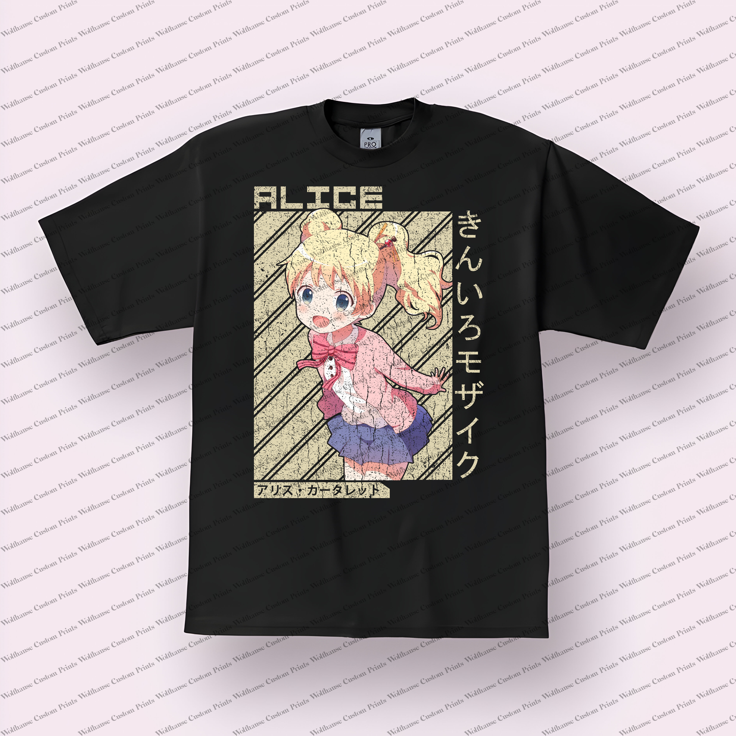 KINMOZA Distressed Design Graphic Tee