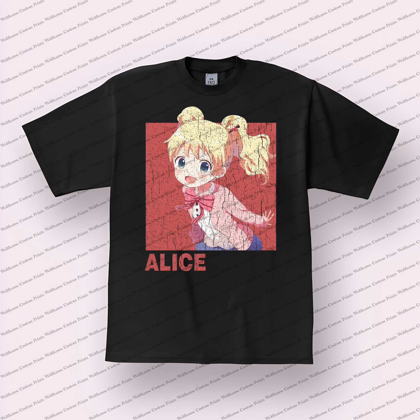 KINMOZA Distressed Design Graphic Tee