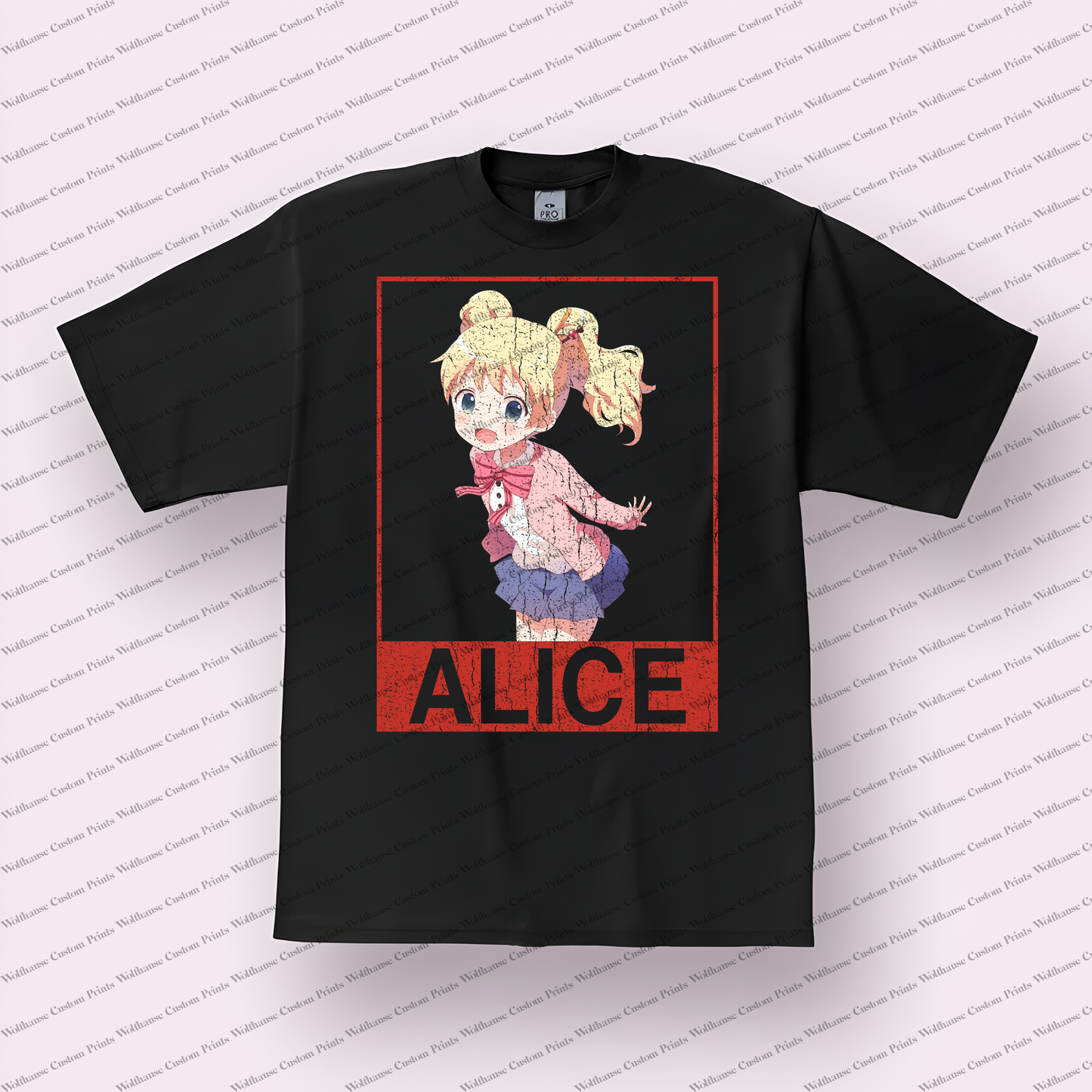 KINMOZA Distressed Design Graphic Tee