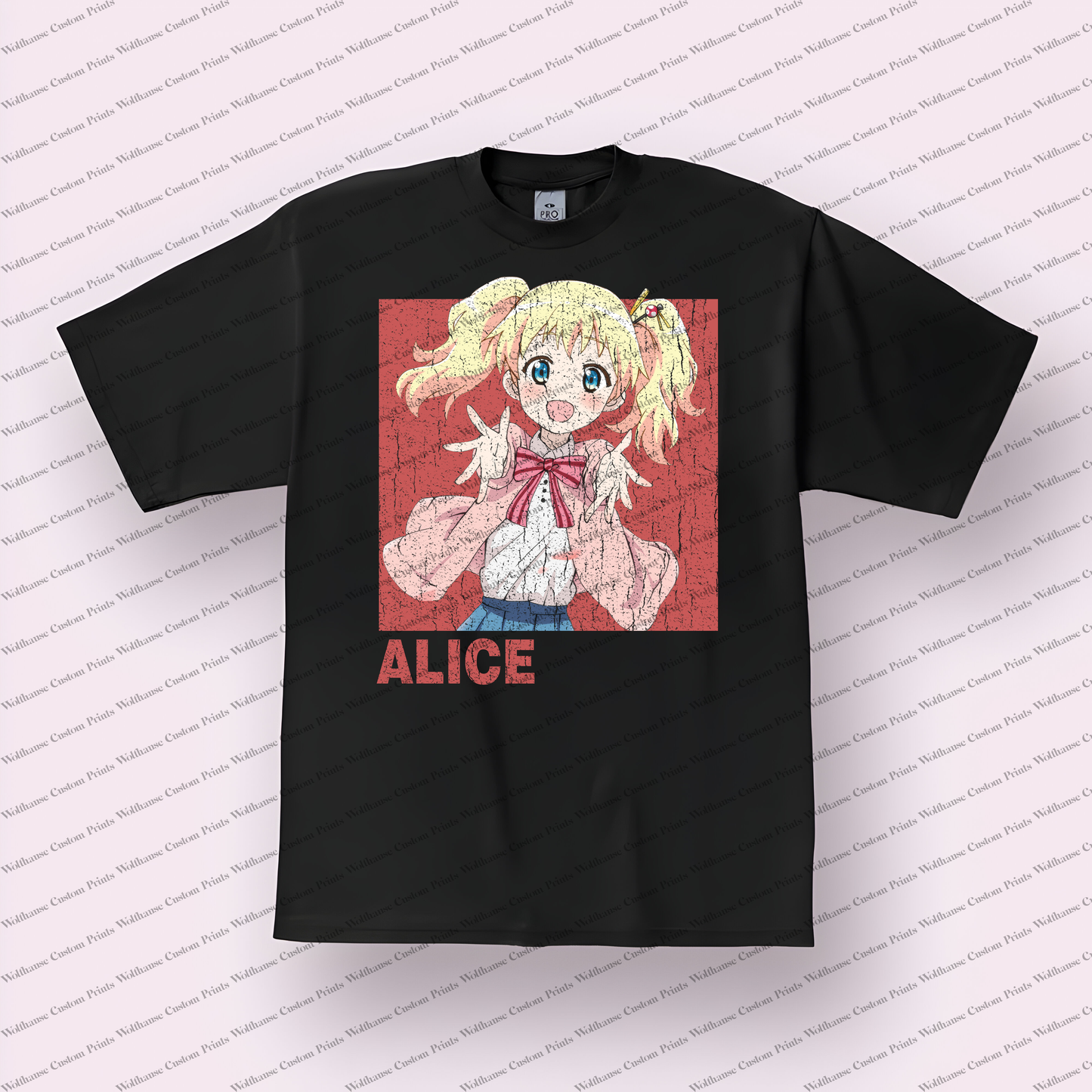 KINMOZA Distressed Design Graphic Tee