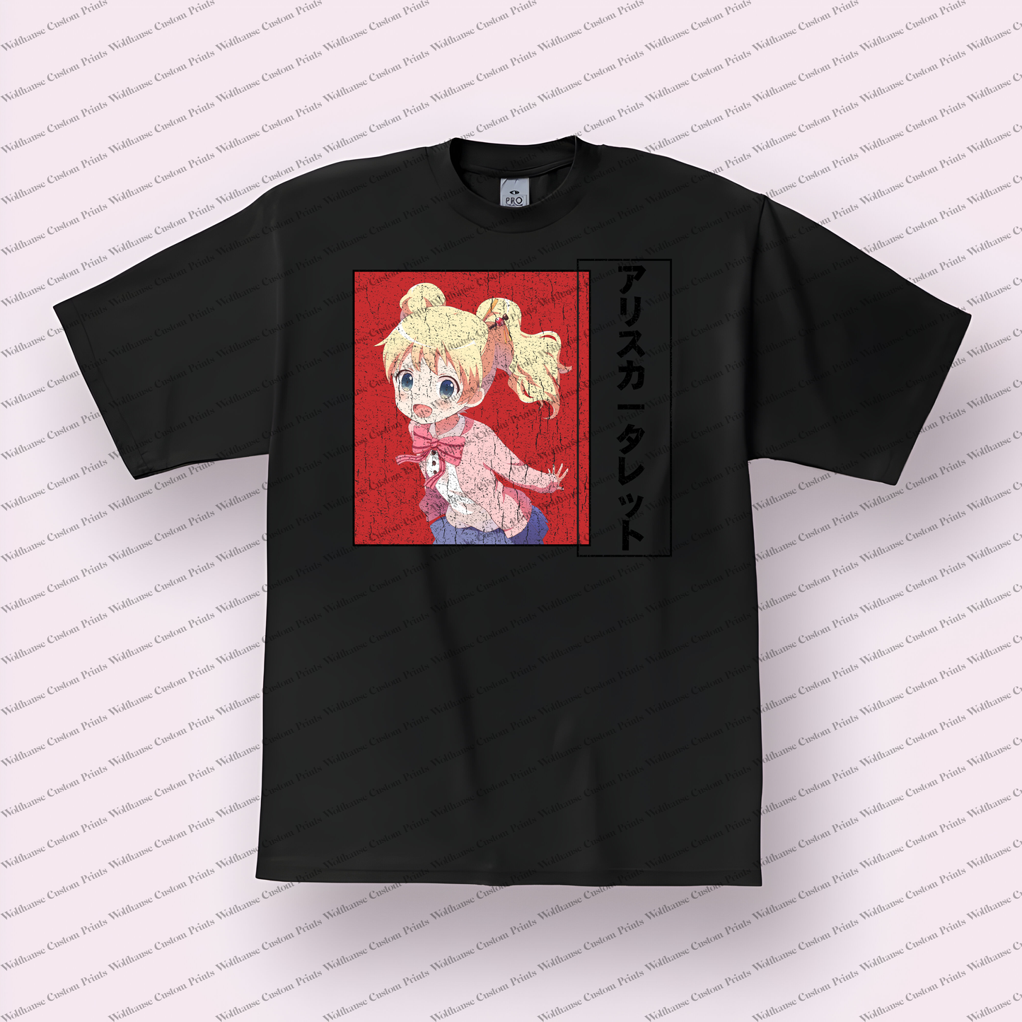 KINMOZA Distressed Design Graphic Tee