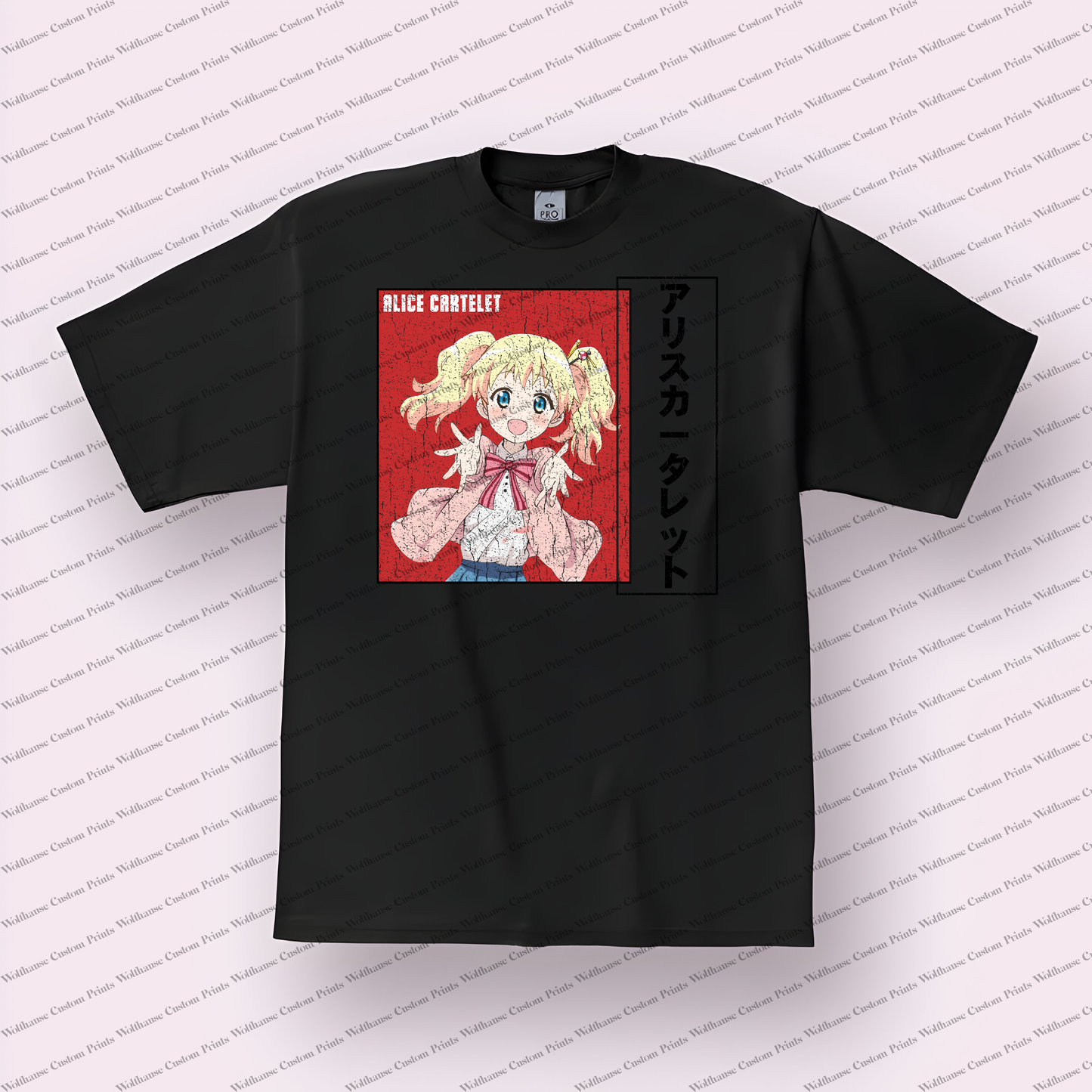 KINMOZA Distressed Design Graphic Tee