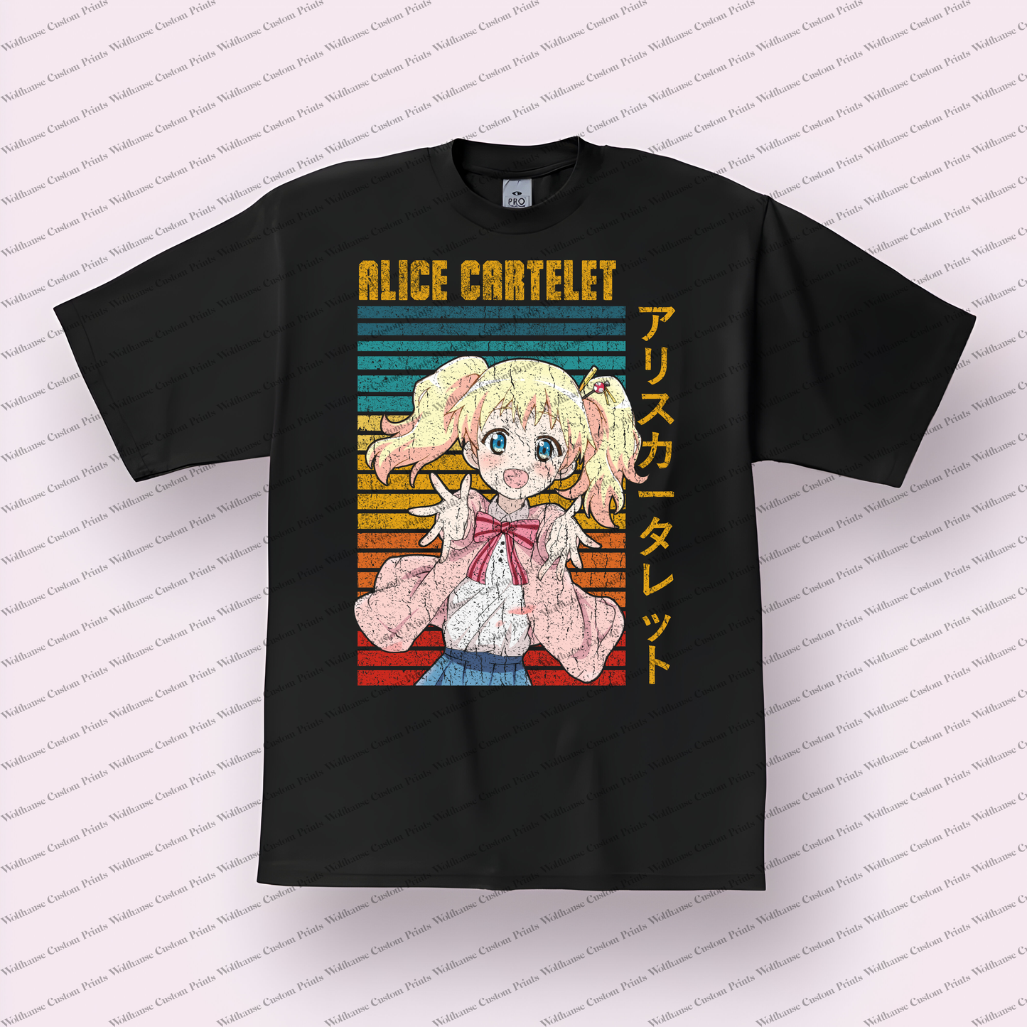KINMOZA Distressed Design Graphic Tee