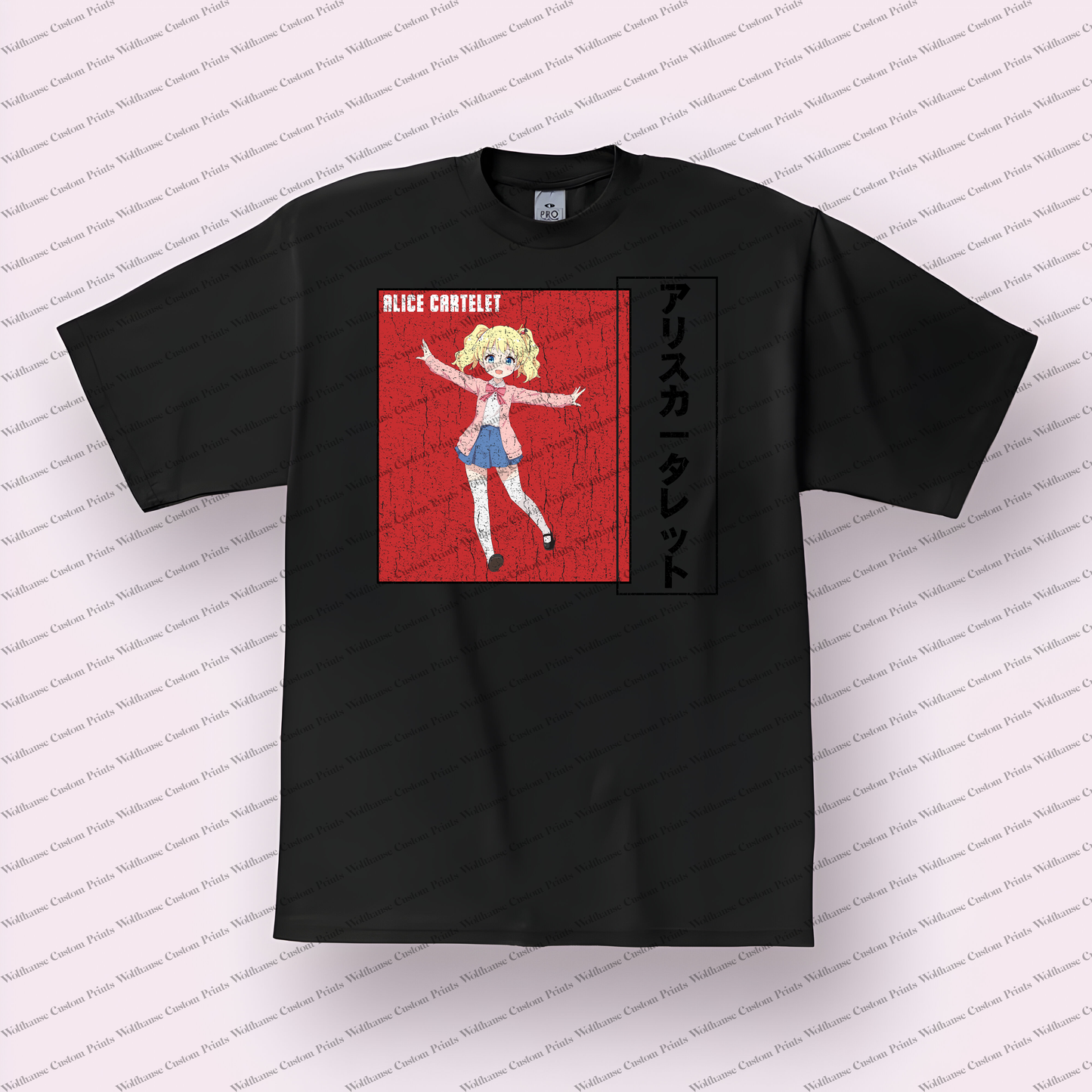 KINMOZA Distressed Design Graphic Tee