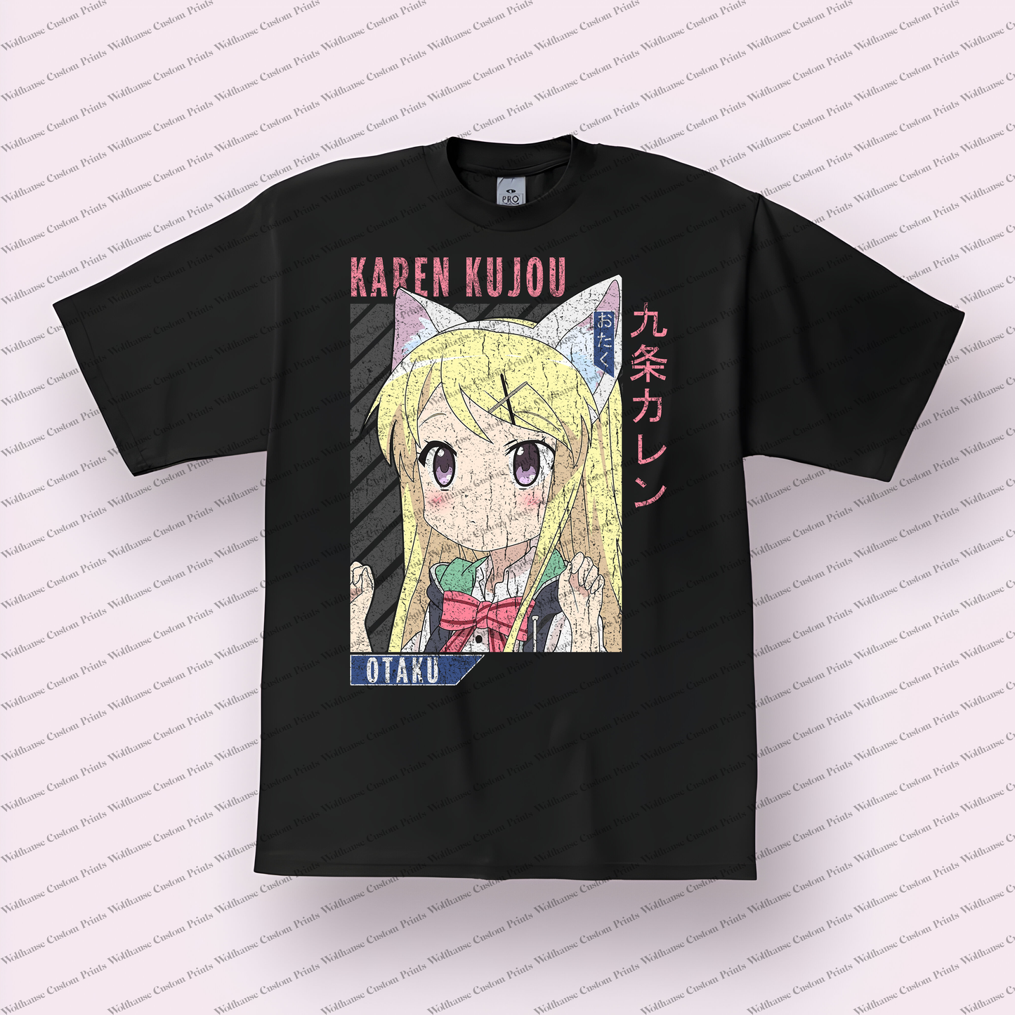 KINMOZA Distressed Design Graphic Tee