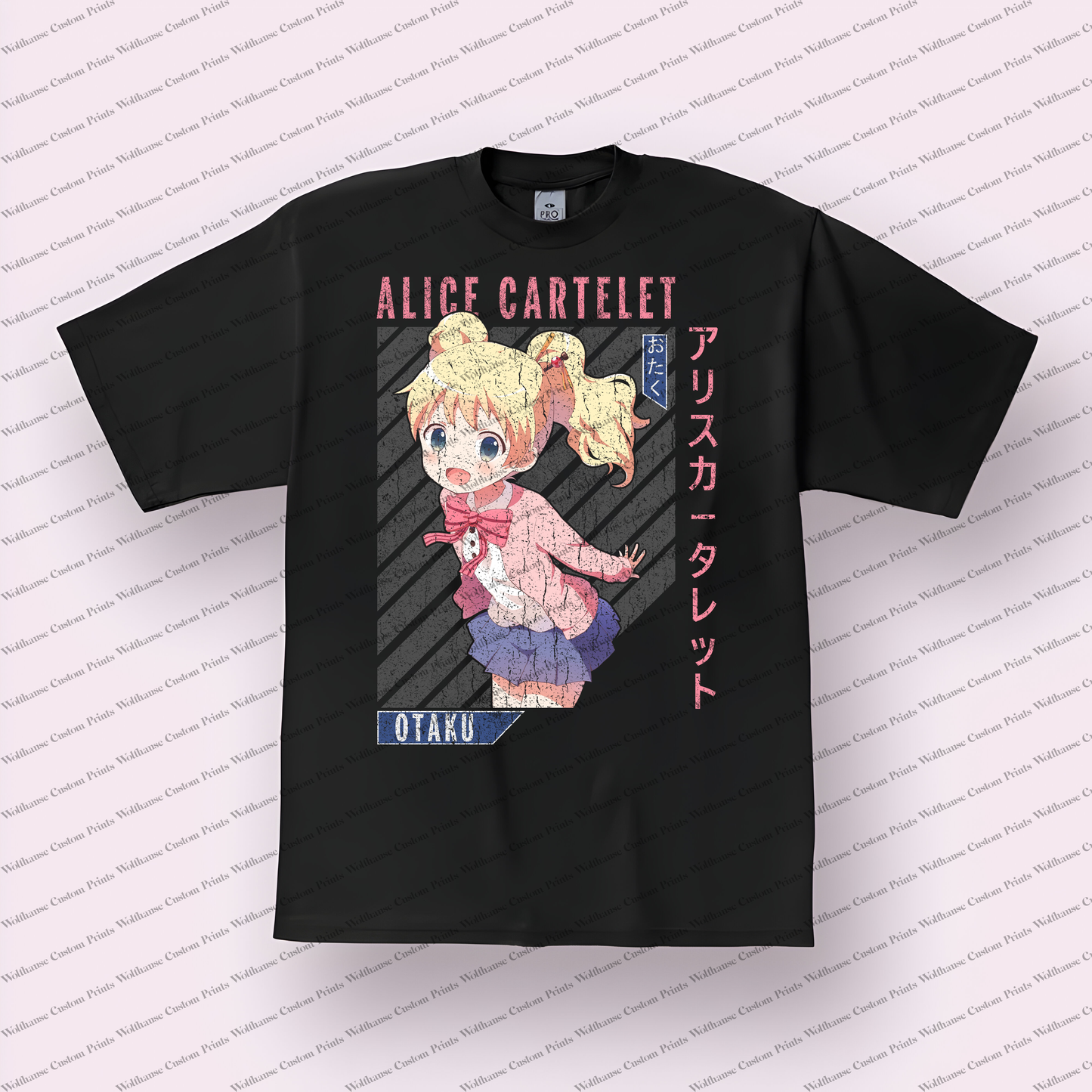 KINMOZA Distressed Design Graphic Tee