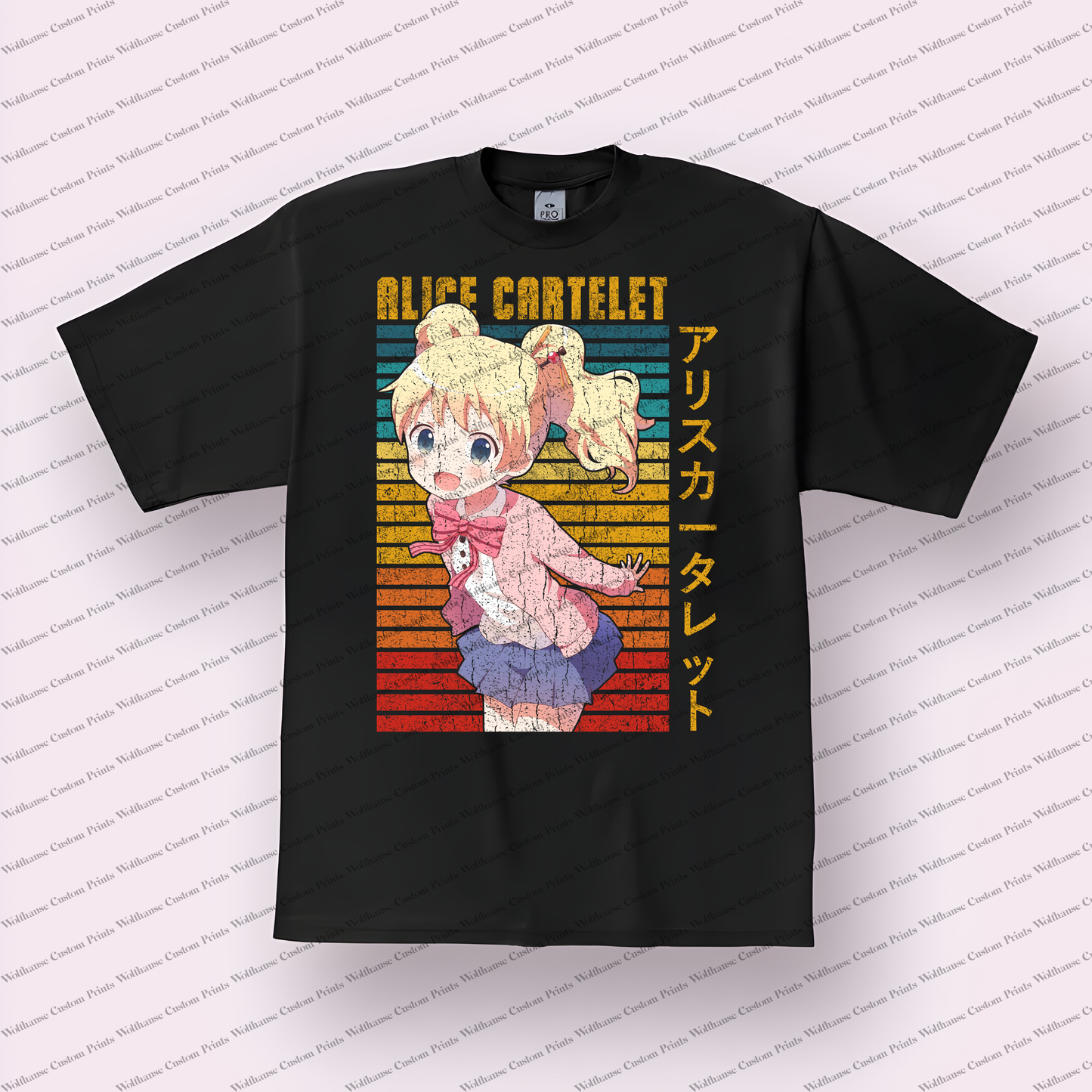 KINMOZA Distressed Design Graphic Tee