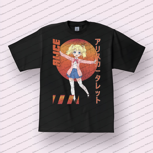 KINMOZA Distressed Design Graphic Tee
