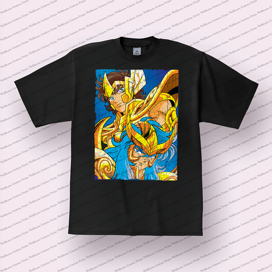 Knights of the Zodiac Distressed Design Graphic Tee